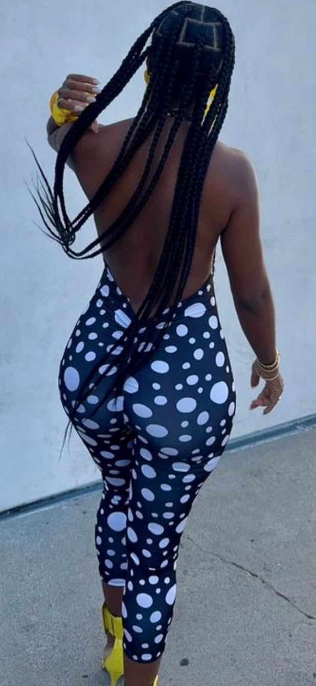 HALTER POLKA DOT ROMPER