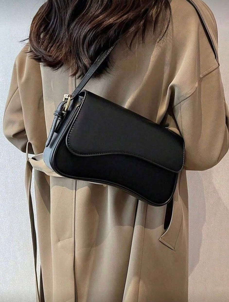 26 Spring/Summer Women's Saddle Bag, Daily Shoulder Bag and Crossbody Bag, Classic Shoulder