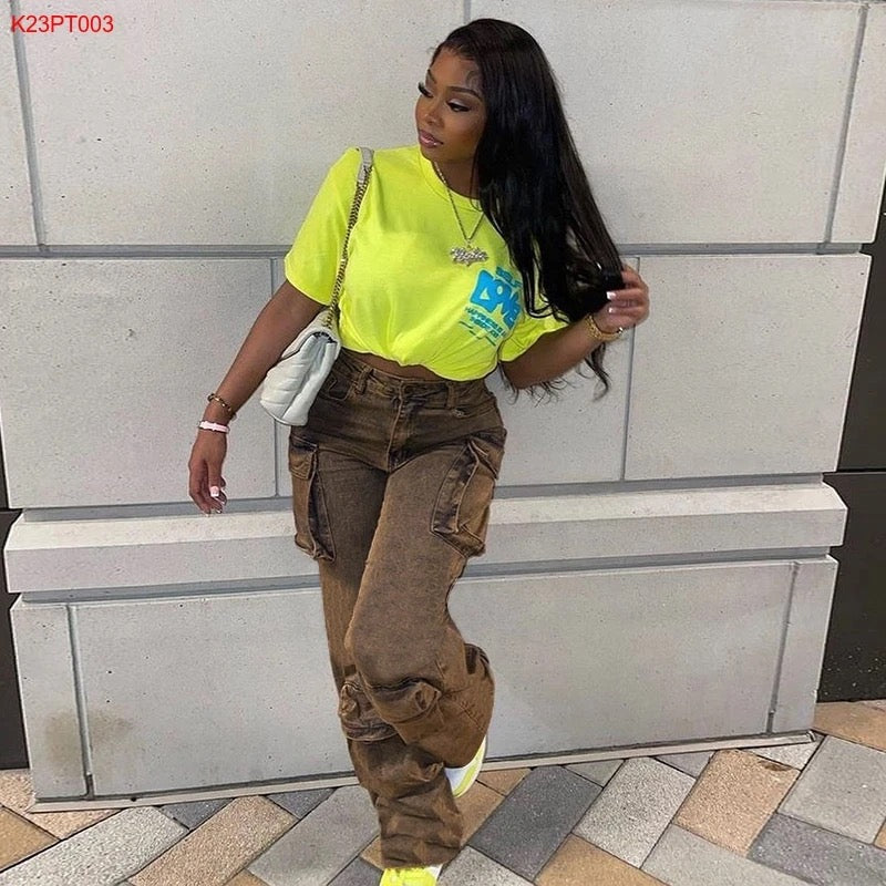 "GIRLZ LOVE CARGO" PANTS