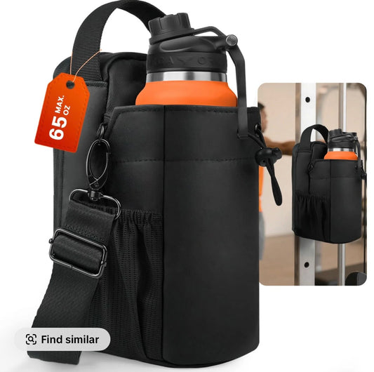 Magnetic Gym Bag Super Strong N45 Magnetic Water Bottle Carrier Holder with Adjustable Shoulde