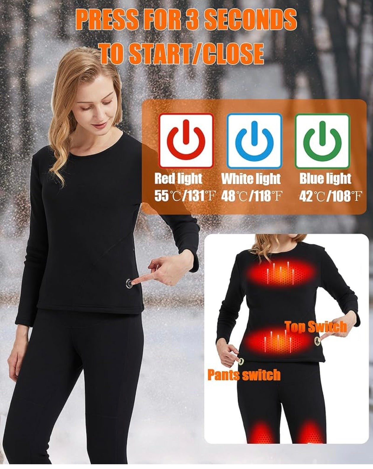 HEATED THERMAL SHIRT