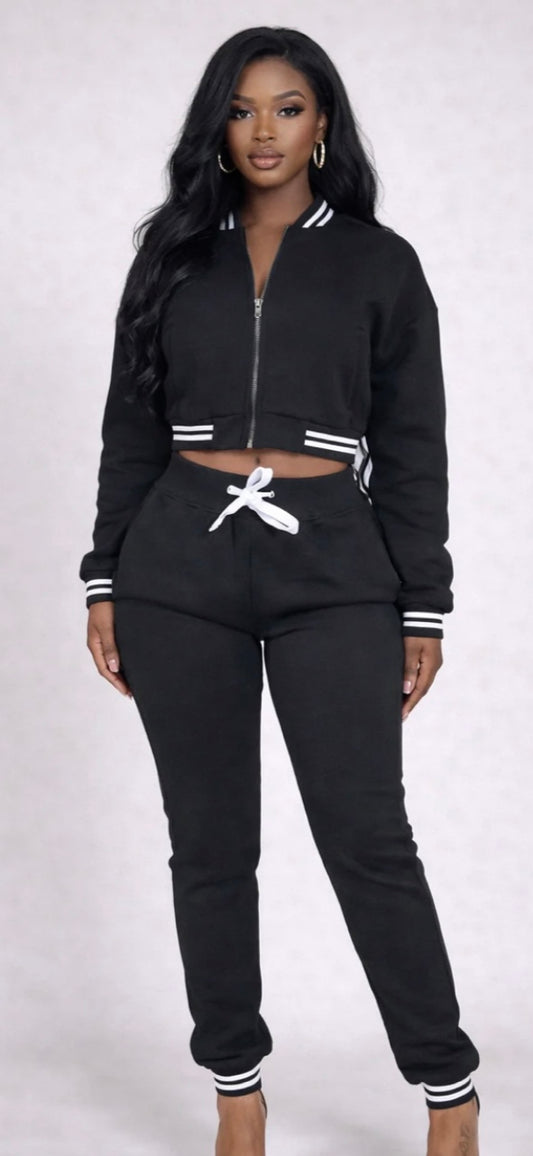 LADY'S VARSITY FLEECE SET