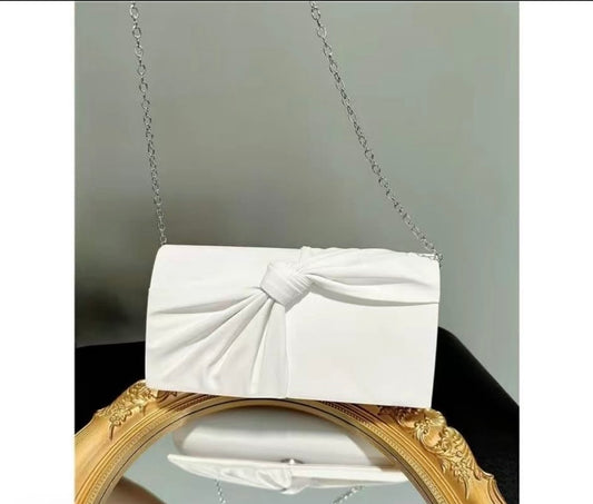 SATIN BOW BAG